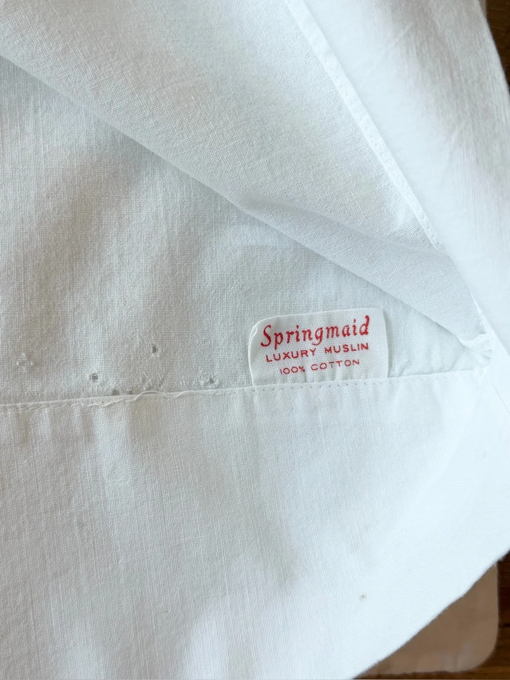 Vintage 1950’s Hand-Embroidered Bluebird Pillowcase. Springmaid | Cottagecore